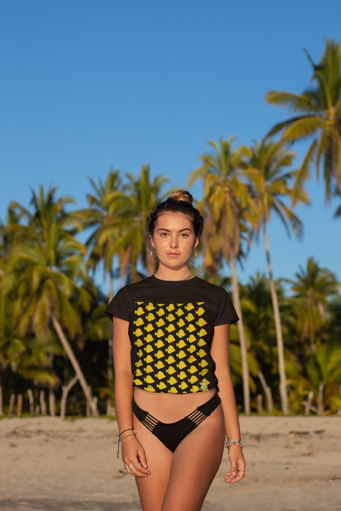 HGC Yellow Tang Fish Unisex Heavy Cotton Tee