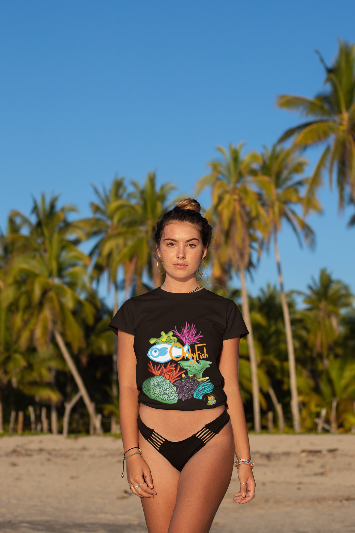 "Only Fish" Logo Women's Cotton Tee