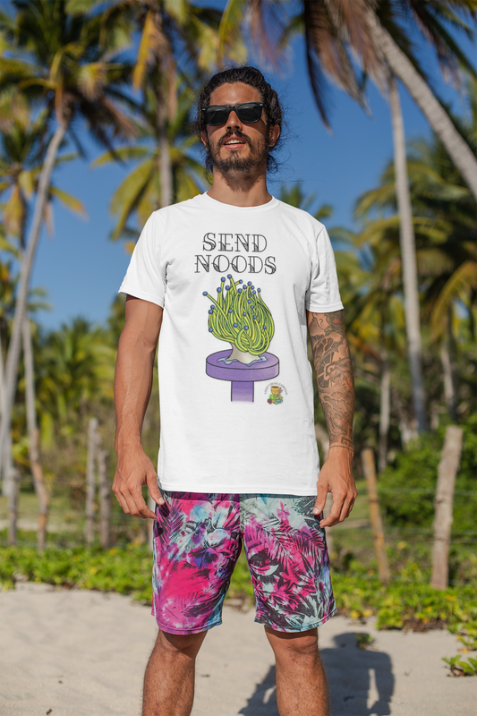 HGC "Send Noods" Torch Coral Unisex Heavy Cotton Tee