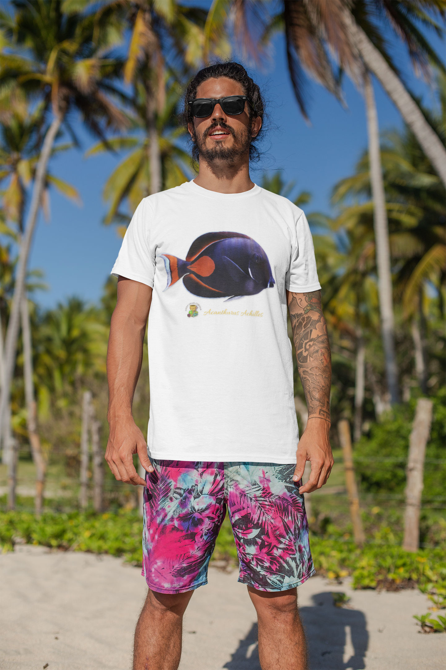 HGC Acanthurus Achilles aka Achilles Tang Fish Unisex Heavy Cotton Tee