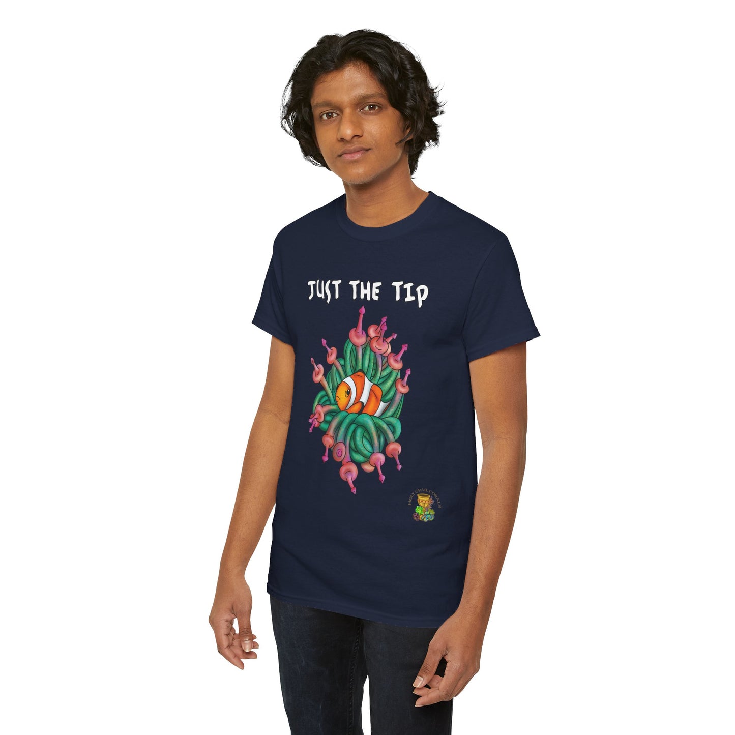 "Just The Tip " Bubble Tip Anemone Unisex Heavy Cotton Tee