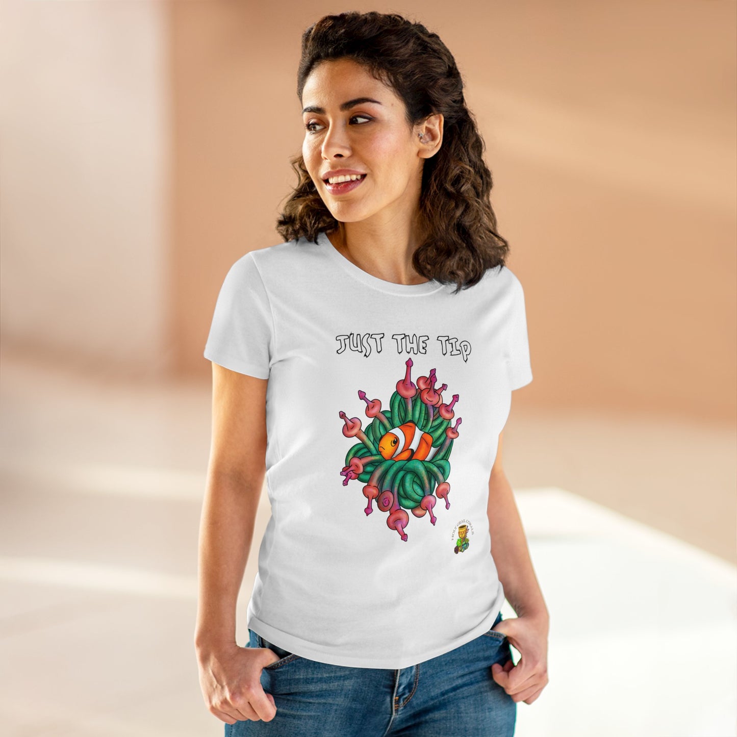 "Just The Tip" Bubble Tip Anemone Women's Cotton Tee