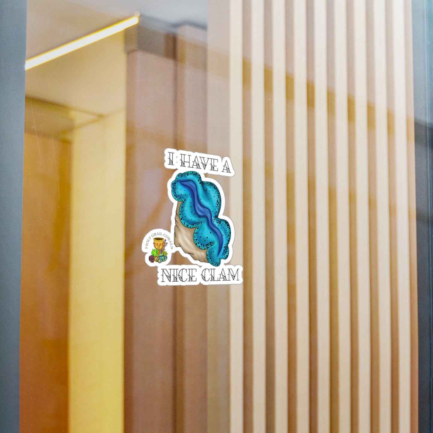 HGC "I Have A Nice Clam" Maxima Clam Vinyl Decals