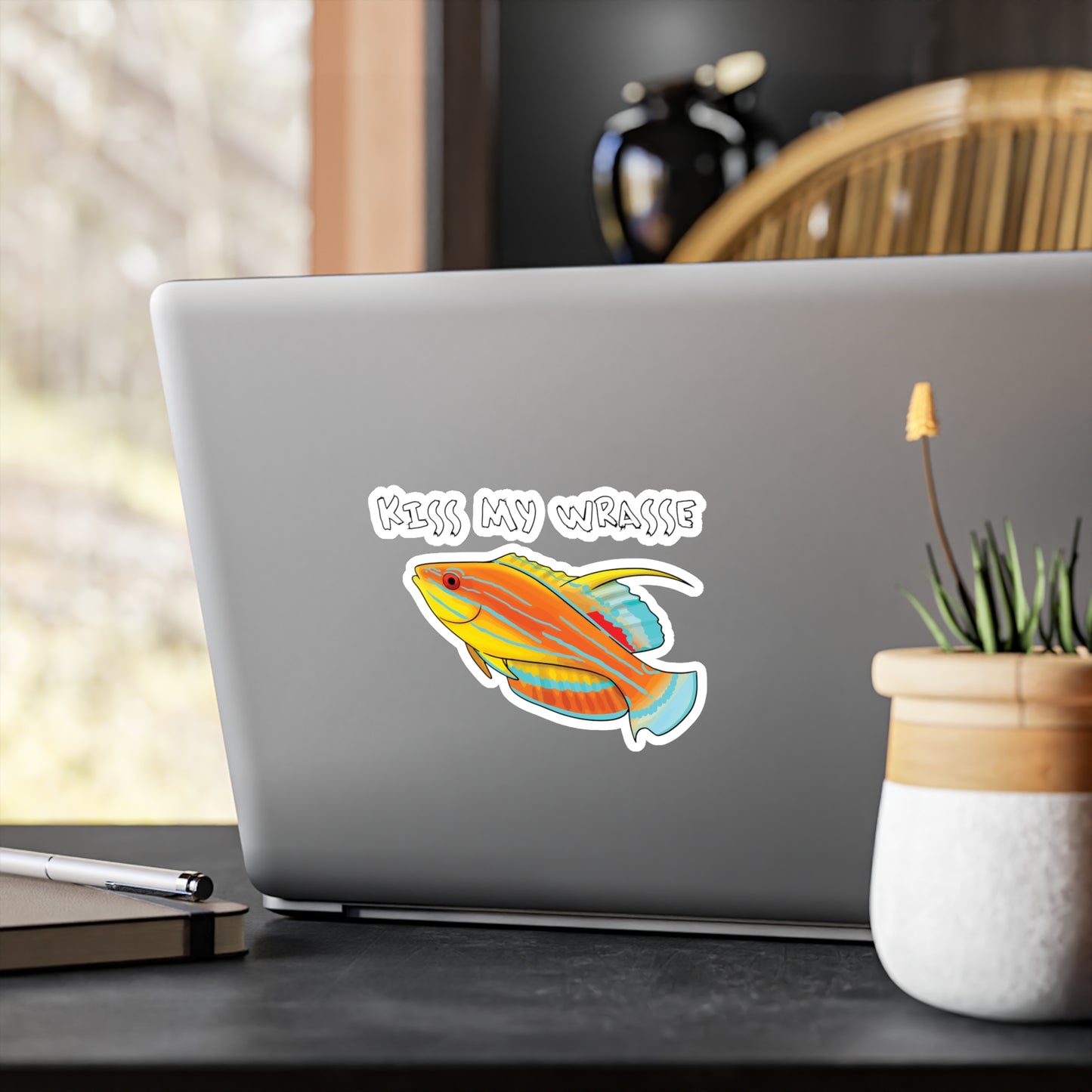 "Kiss My Wrasse" Mcosker's Wrasse Vinyl Decals