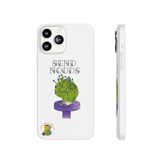 HGC "Send Noods" Torch Coral Cell Phone Flexi Case