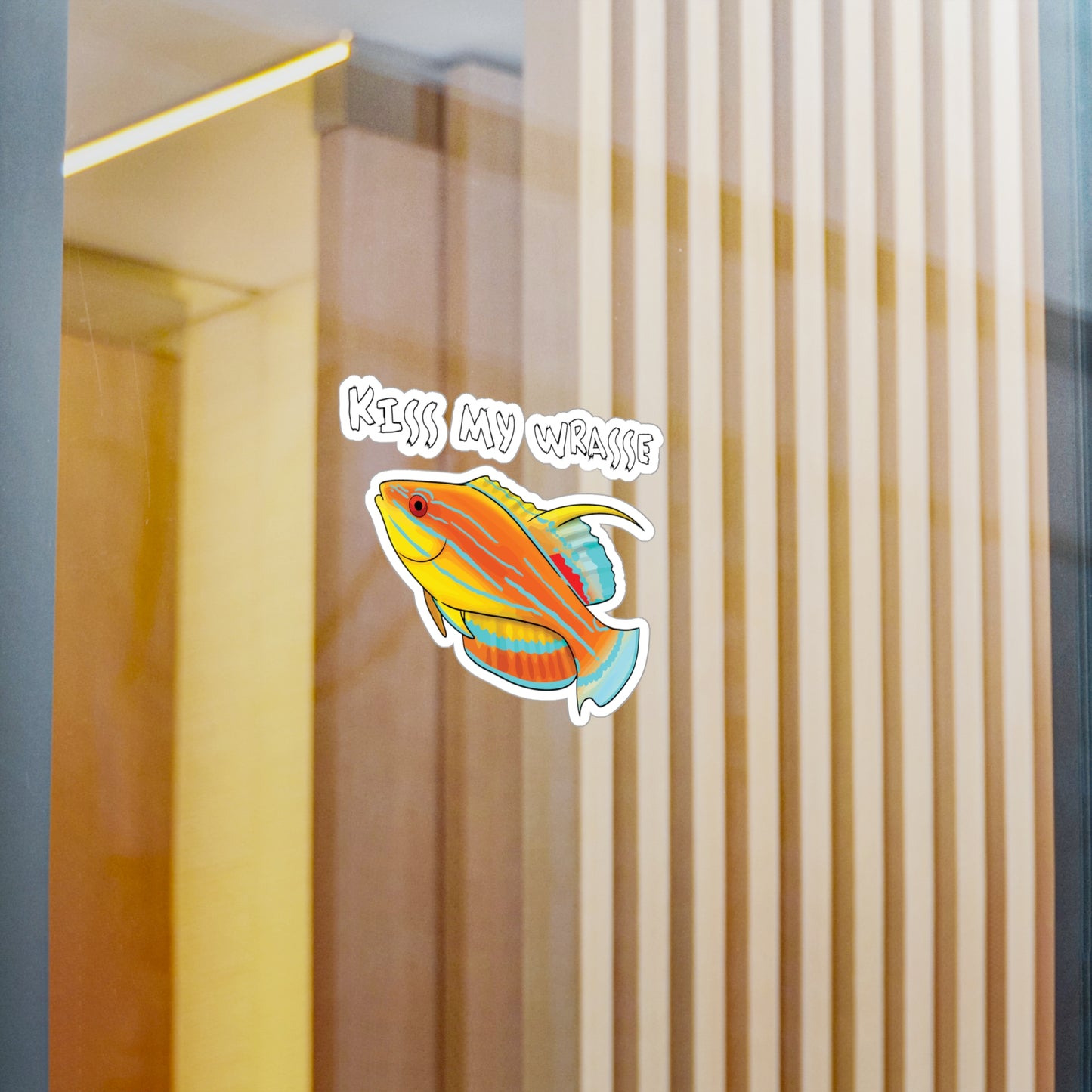 "Kiss My Wrasse" Mcosker's Wrasse Vinyl Decals