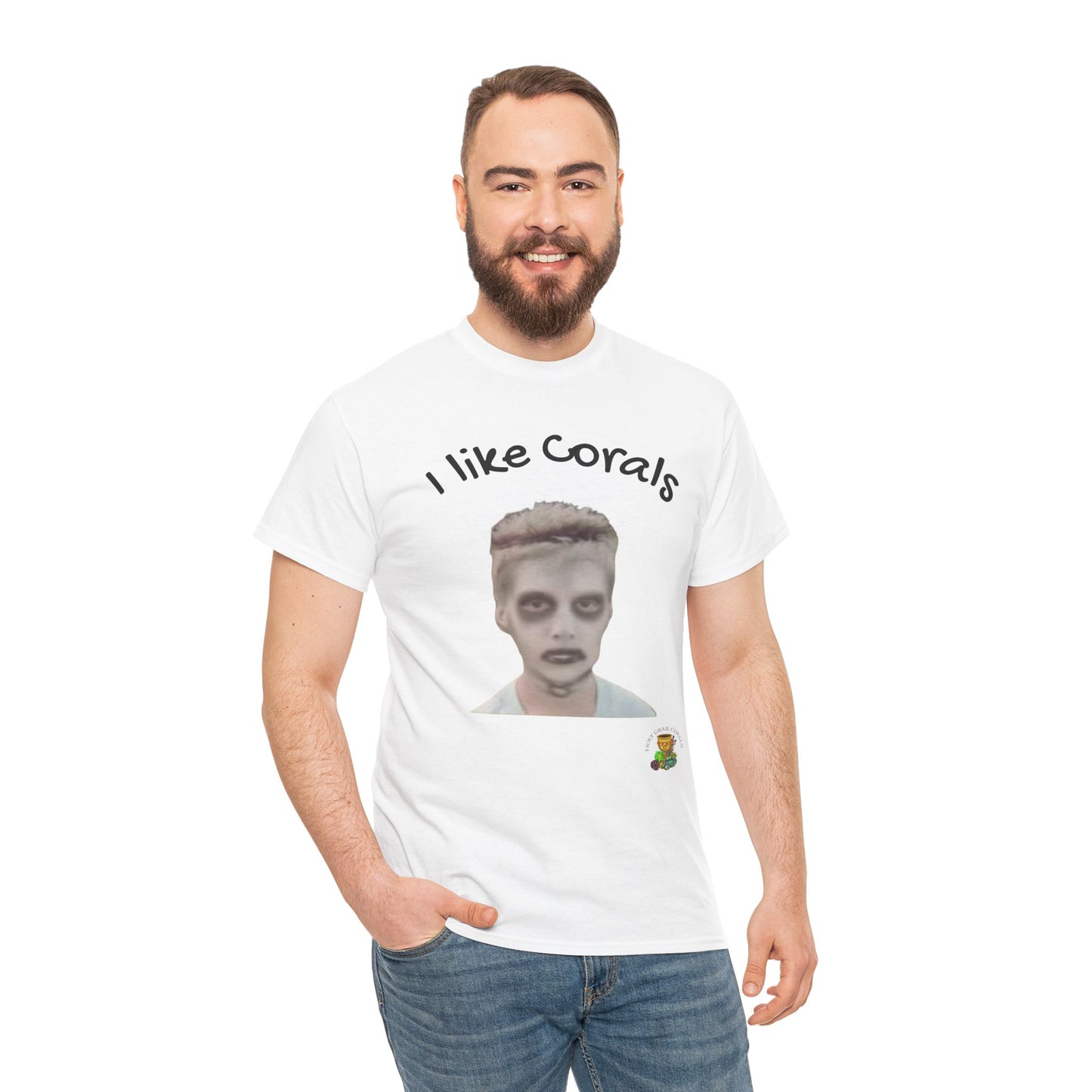 HGC "Zombie Boy Like Corals " Unisex Heavy Cotton Tee