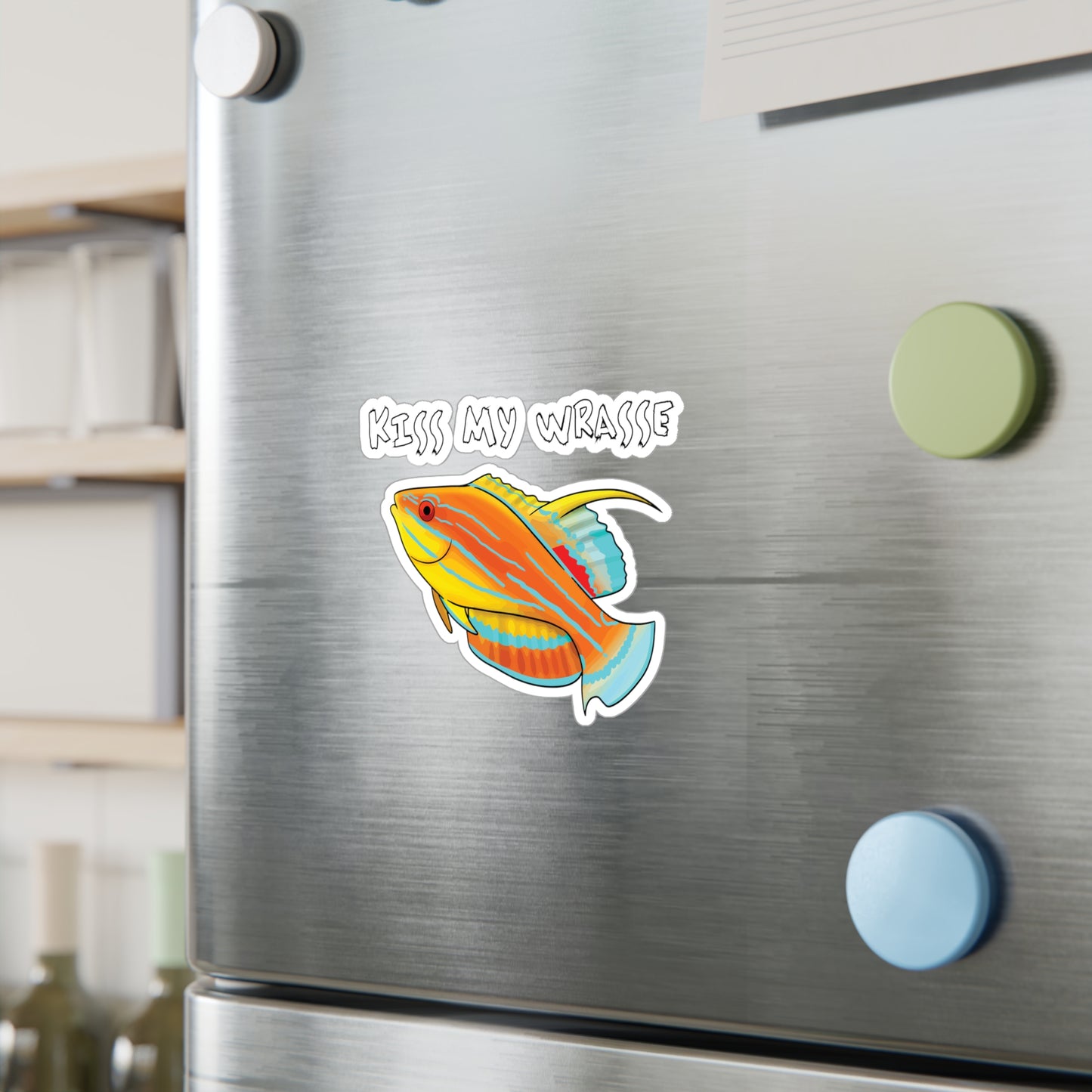 "Kiss My Wrasse" Mcosker's Wrasse Vinyl Decals