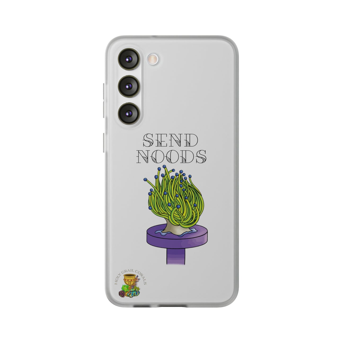 "Send Noods" Torch Coral Cell Phone Flexi Case