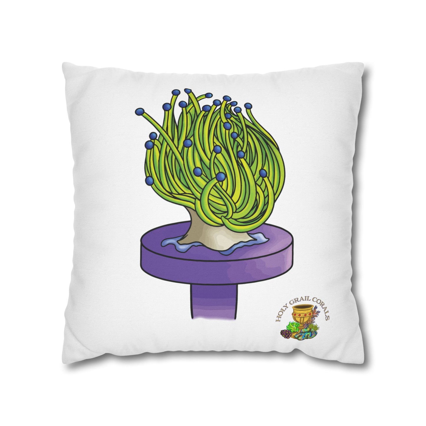Torch Coral Square Pillow Cover