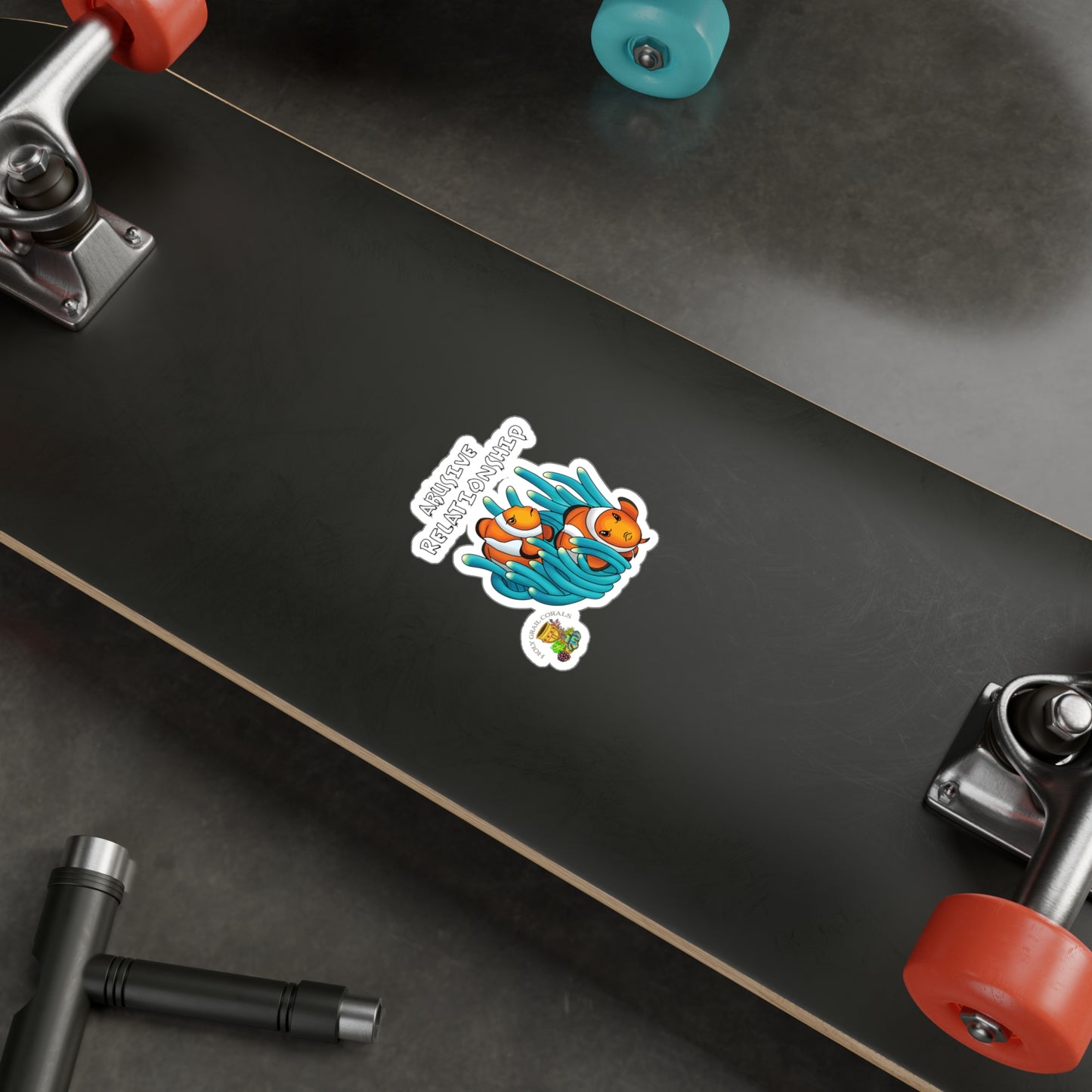 HGC "Abusive Relationship" Clown Fish Pair Vinyl Decals