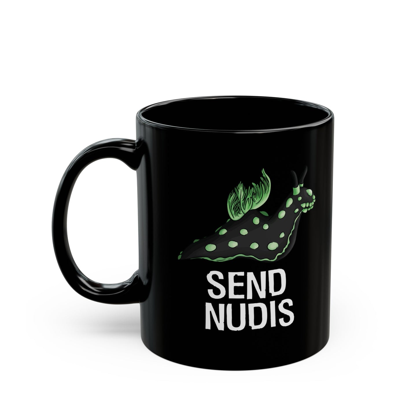 "Send Nudis" Nudibranch Mug (11oz, 15oz)