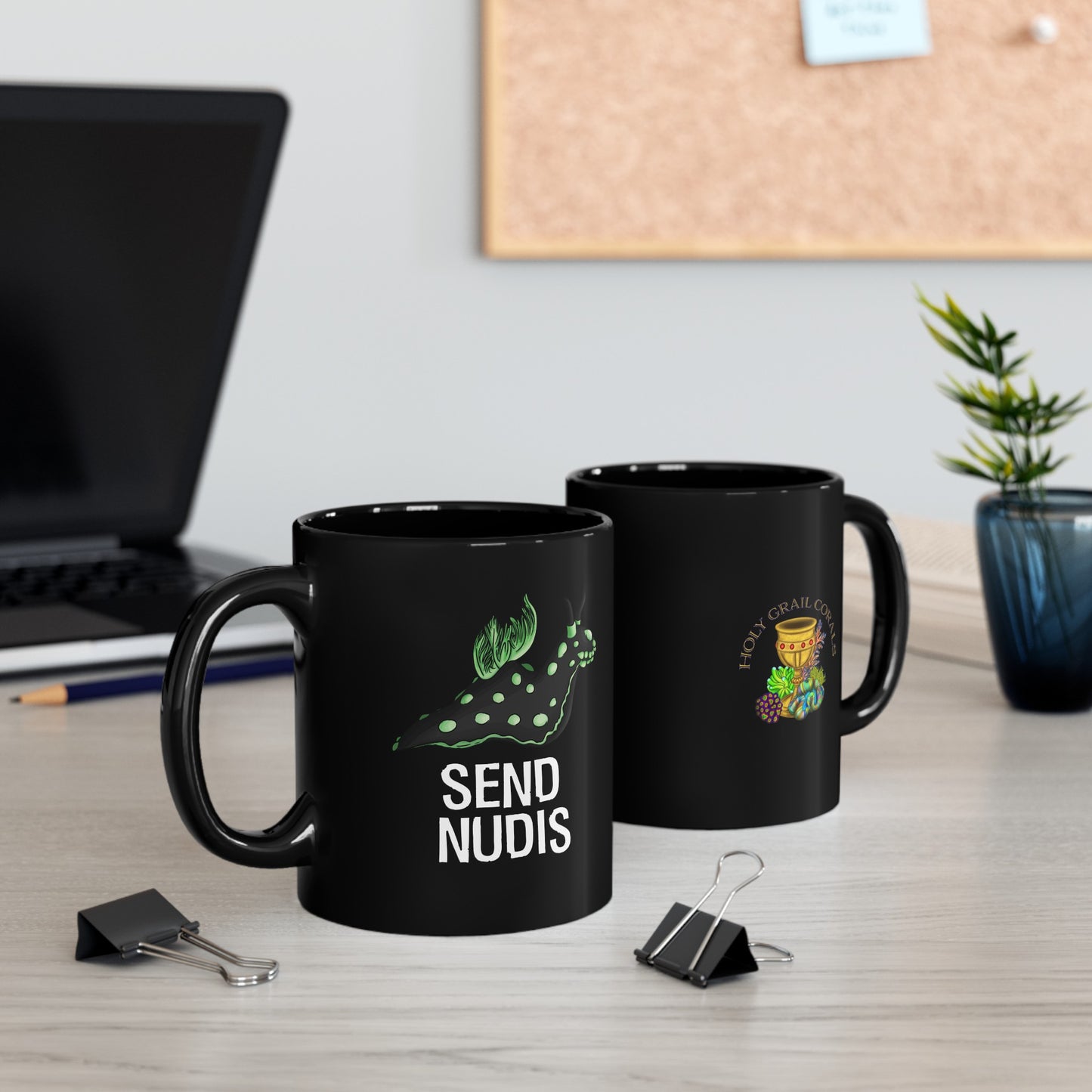"Send Nudis" Nudibranch Mug (11oz, 15oz)