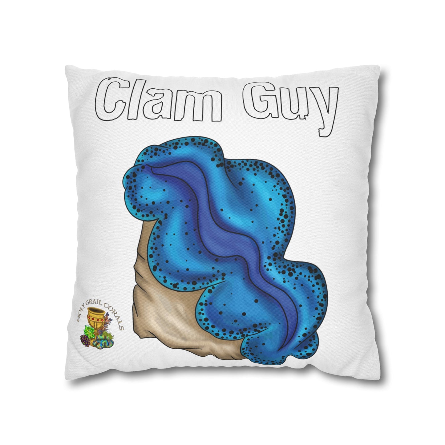 "Clam Guy" Maxima Clam Square Pillow Cover